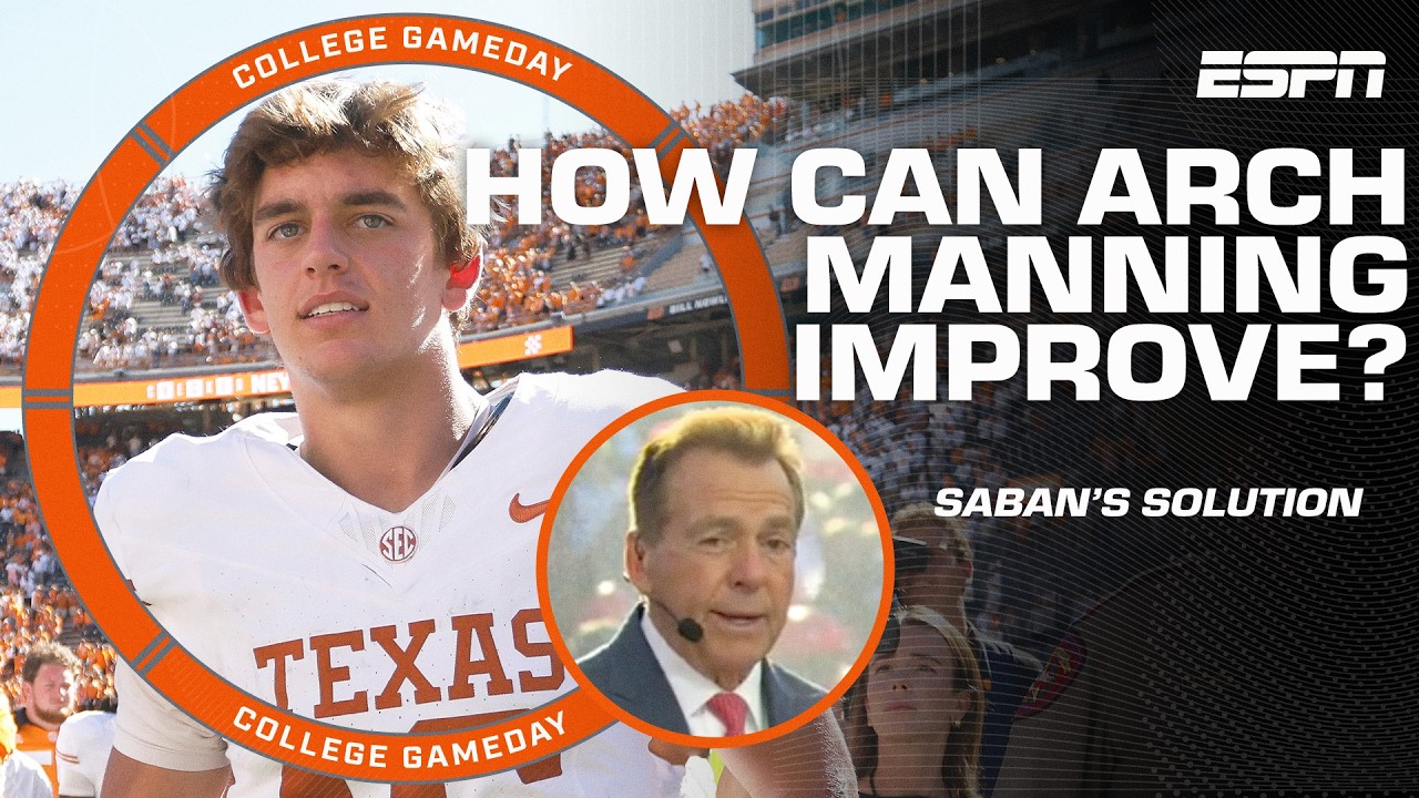Nick Saban's SOLUTION to Arch Manning's struggles this season 👀 | College GameDay thumbnail