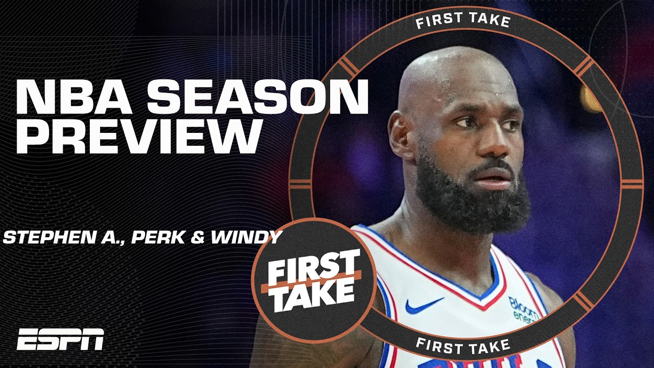 NBA Season Preview with Stephen A., Perk & Windy 🏀 Knicks, 76ers, Celtics & the Finals! | First Take thumbnail
