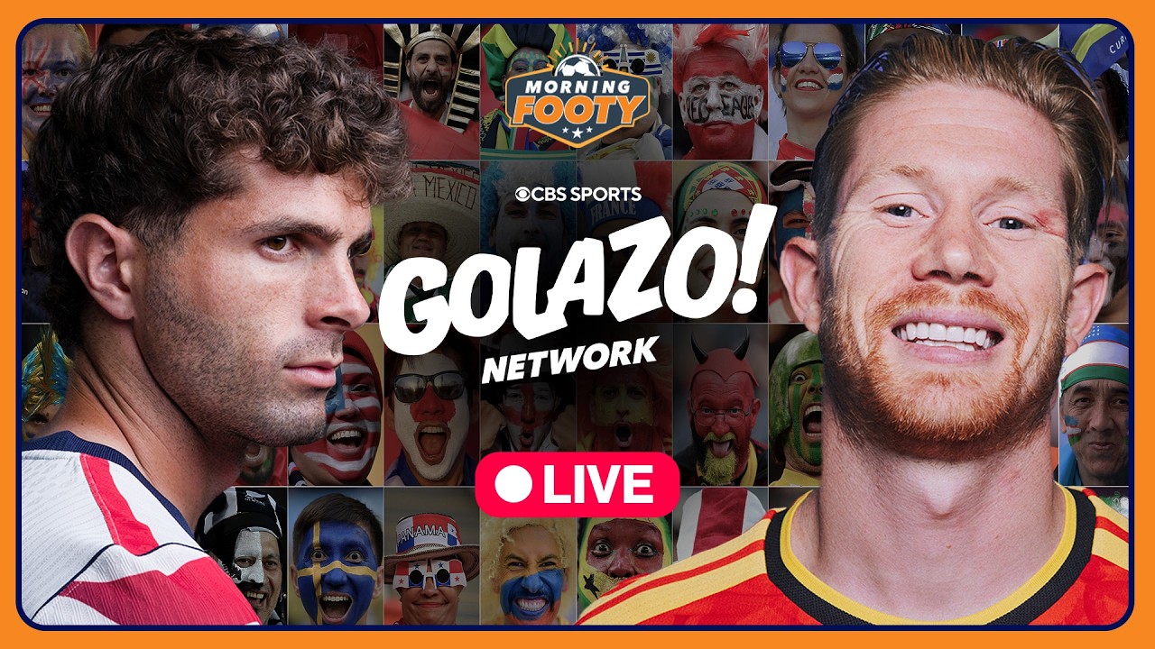 Morning Footy LIVE: USA vs. Belgium MATCH PREVIEW + World Cup News, Analysis & Debate thumbnail