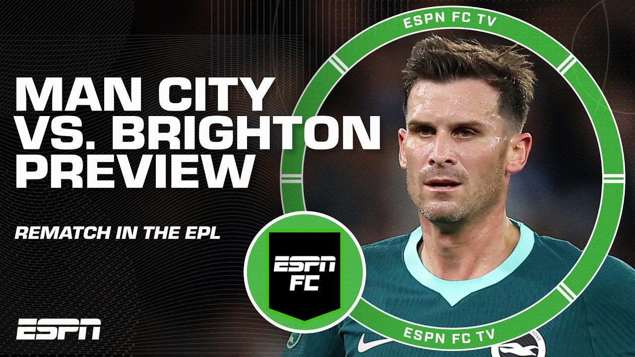 Could Brighton bounce back and take down Man City in their rematch? 👀 EPL match preview | ESPN FC thumbnail