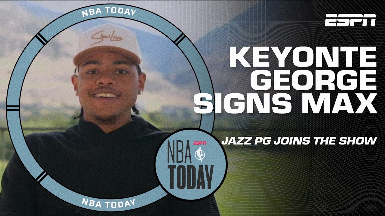 Keyone George on new contract, Jazz's expectations and supporting coach's ALS foundation | NBA Today thumbnail