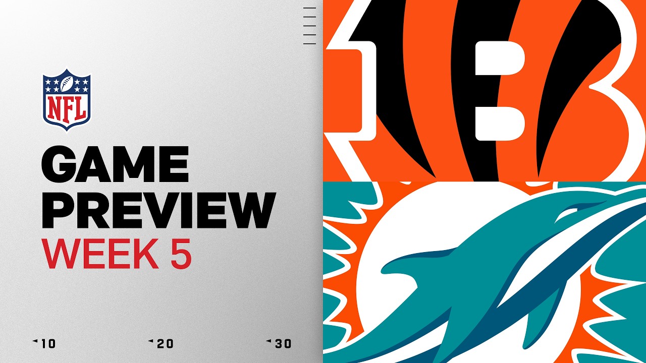Cincinnati Bengals vs Miami Dolphins | 2026 Week 5 Game Preview thumbnail