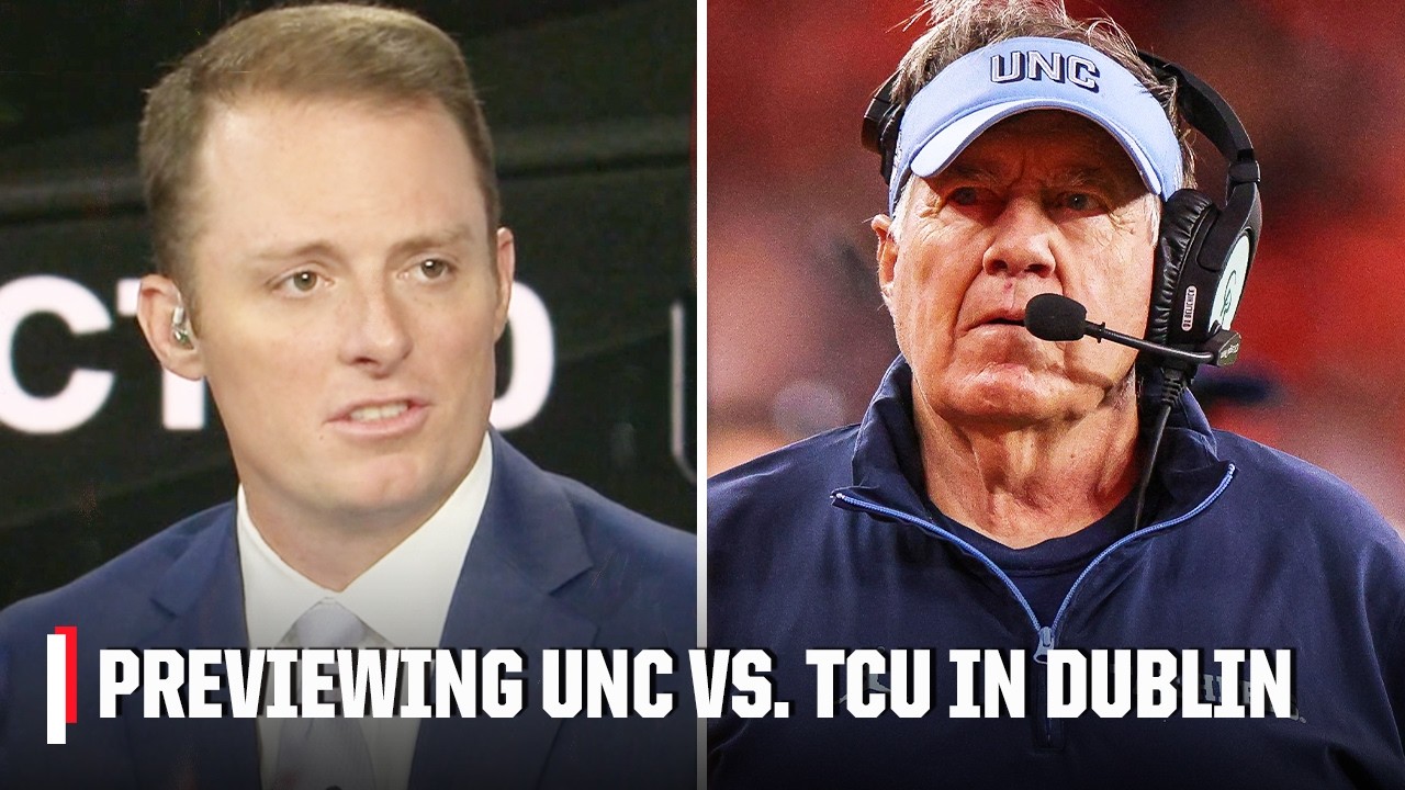 Greg McElroy expects TCU to be a 'tough test' for UNC in Ireland 👀 | College Football Countdown thumbnail