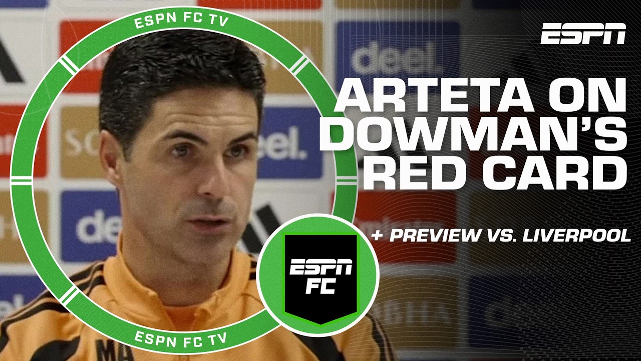 Reaction to Mikel Arteta’s comments on Max Dowman’s red card + Preview vs. Liverpool | ESPN FC thumbnail