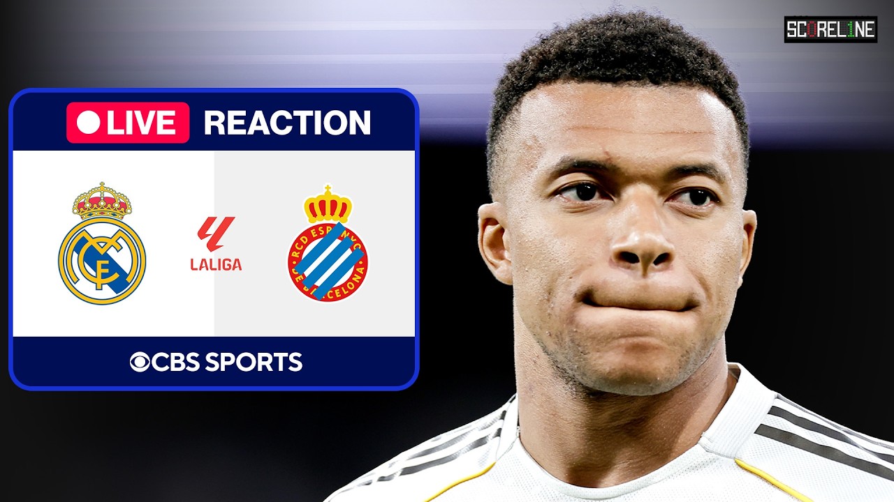 Scoreline LIVE: Real Madrid vs Espanyol REACTION + More News, Analysis, and Debate! thumbnail