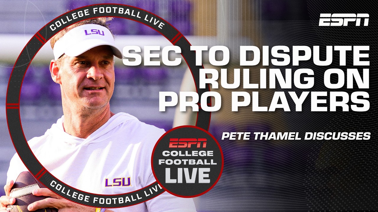 SEC ‘will not budge’ on barring pro players from returning | College Football Live thumbnail