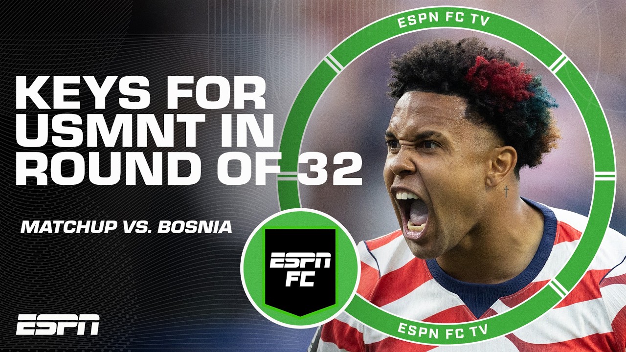 'USA is in really good shape' 👀 Round of 32 PREVIEW vs. Bosnia & Herzegovina | ESPN FC thumbnail