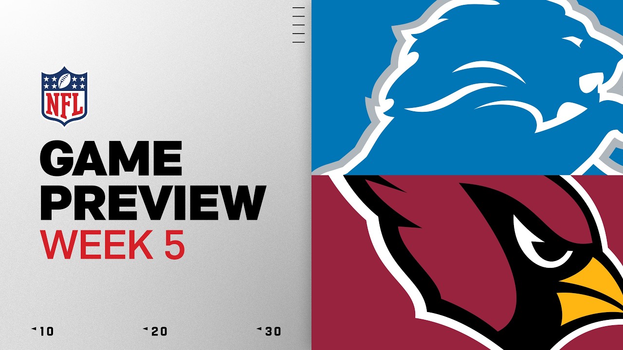 Detroit Lions vs Arizona Cardinals | 2026 Week 5 Game Preview thumbnail