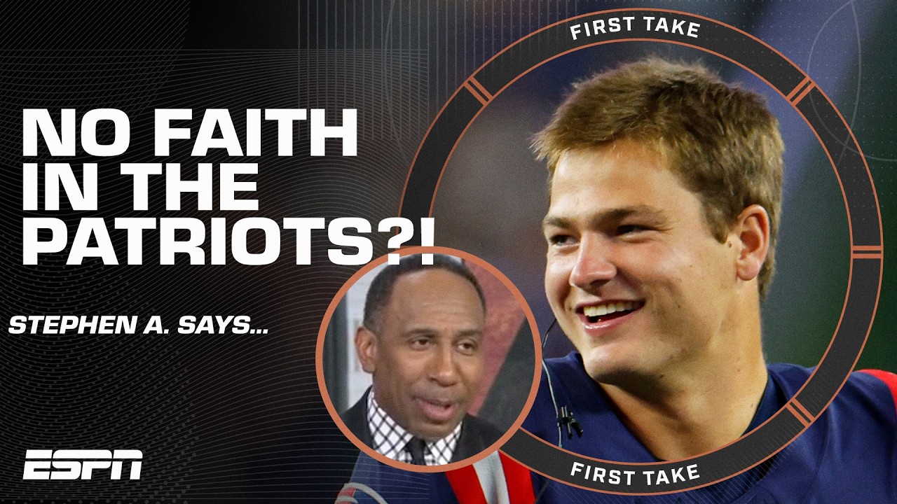 Stephen A. DOESN’T ‘BELIEVE in the Patriots’ 👀 Previewing Seattle vs. New England | First Take thumbnail