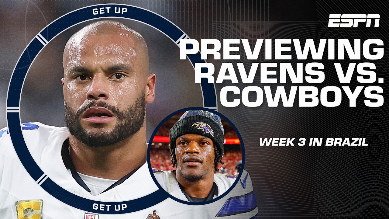 A TRIP TO RIO DE JANEIRO 🇧🇷  Previewing the Cowboys' face-off vs. the Ravens in Week 3 🏈 | Get Up thumbnail