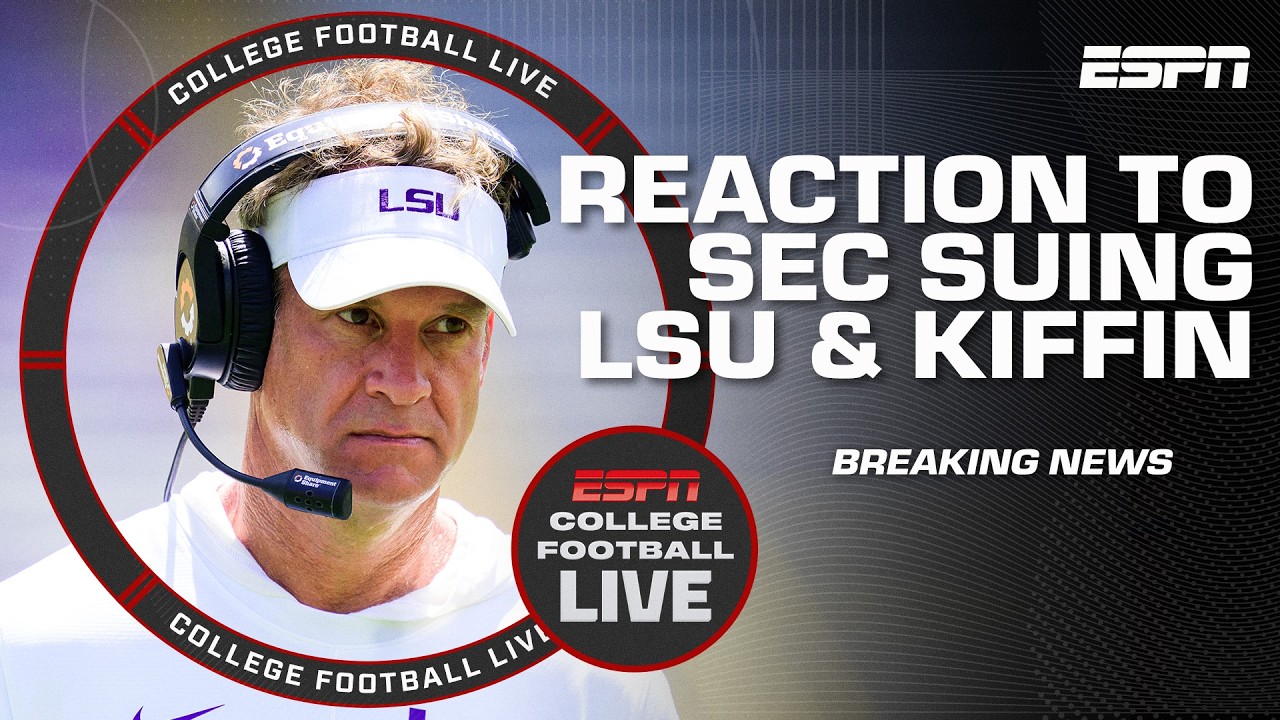 🚨 SEC SUES LSU and Lane Kiffin 🚨 'Nobody saw this coming' - Pete Thamel | College Football Live thumbnail