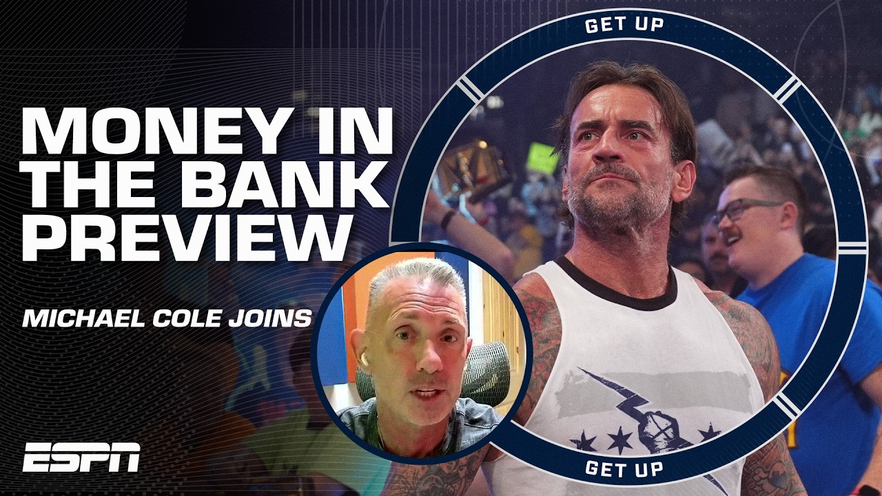 Is CM Punk the FAVORITE to win Money in the Bank?! 👀 Michael Cole weighs in | Get Up thumbnail