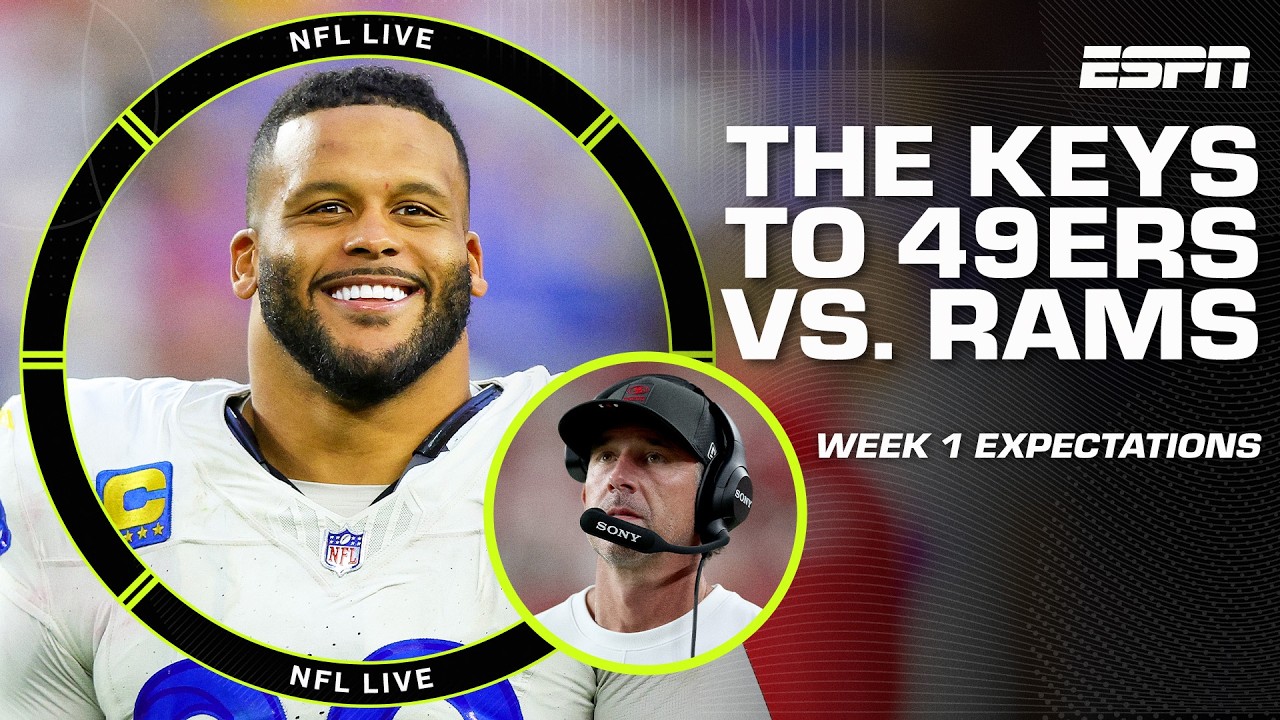 Keys to 49ers attacking Aaron Donald and the Rams' defense in Week 1 🔑 | NFL Live thumbnail