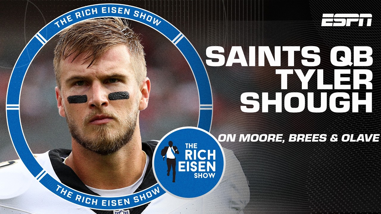 Saints QB Tyler Shough on working w/ HC Kellen Moore, Drew Brees & Chris Olave | The Rich Eisen Show thumbnail