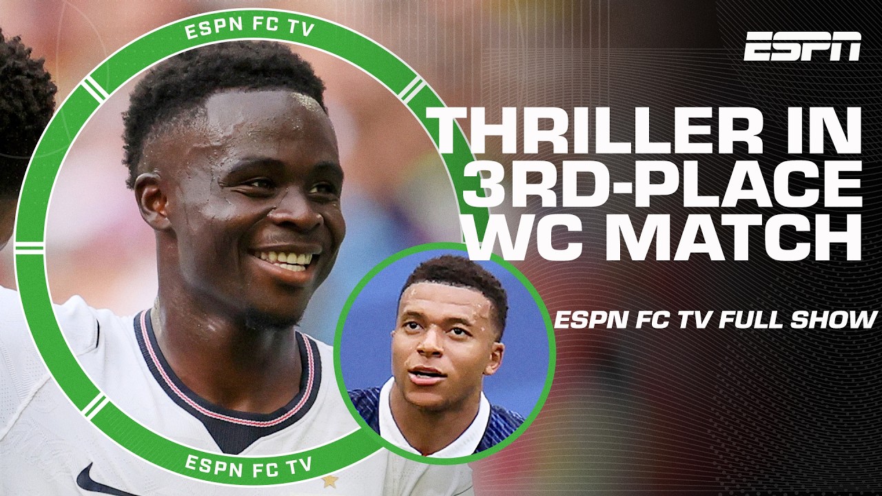 Saka & Mbappe highlight high-scoring World Cup 3rd-place match 🍿 + WC final PREVIEW | ESPN FC thumbnail