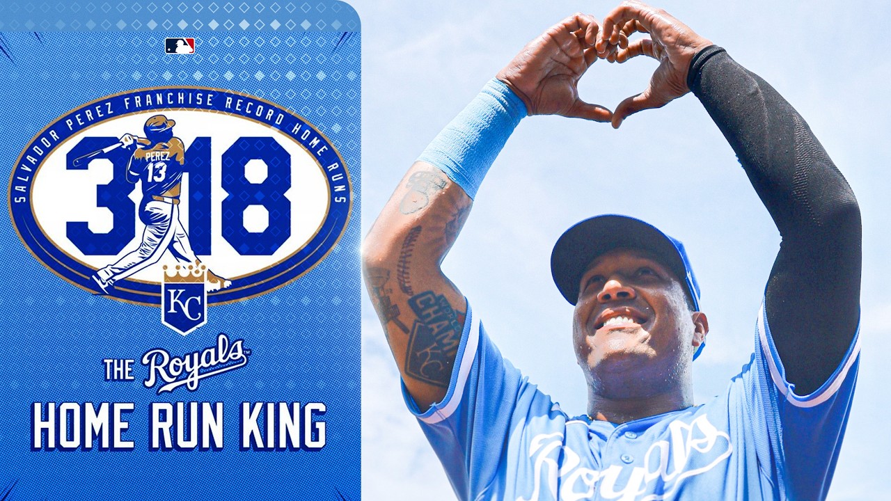 Royals celebrate their new Home Run King Salvador Perez 👑 thumbnail