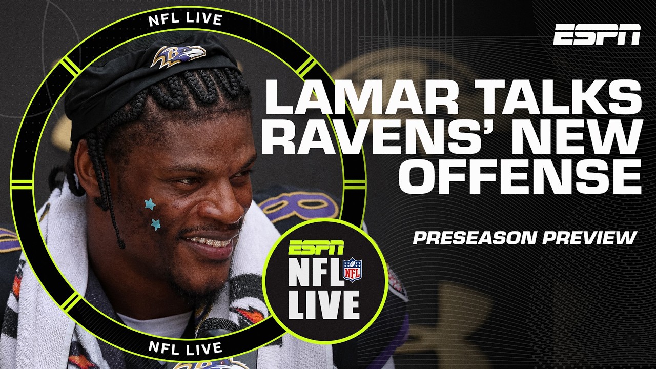 Lamar Jackson & Jesse Minter preview Ravens’ offense for | NFL Live thumbnail