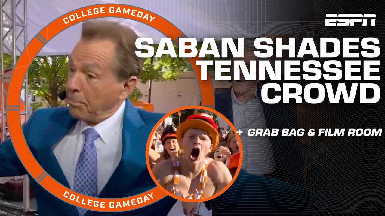 Nick Saban FAKES OUT the Tennessee crowd and the crowd didn't like this one 😅🤣 | College GameDay thumbnail