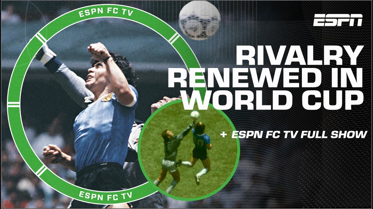 HAND OF GOD + Beckham’s RED CARD among England vs. Argentina RIVALRY | ESPN FC thumbnail
