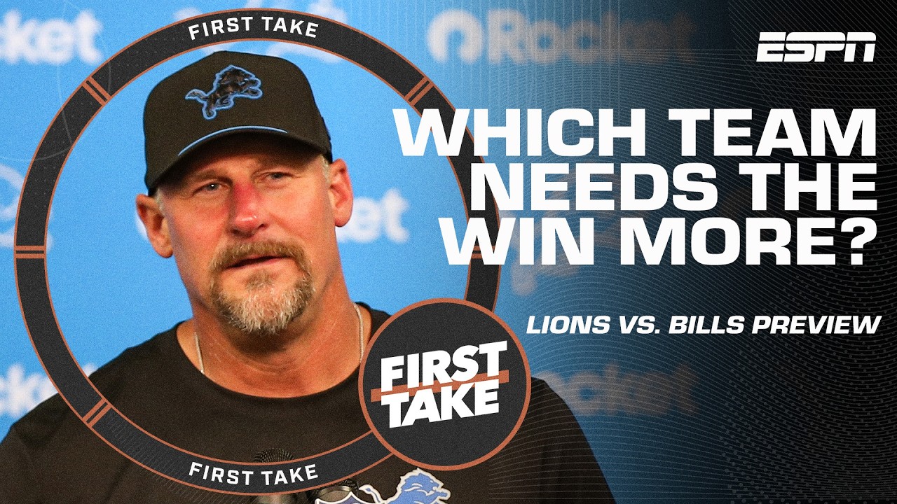 Lions vs. Bills: Which team needs the win more in Week 2?! 🤔 | First Take thumbnail