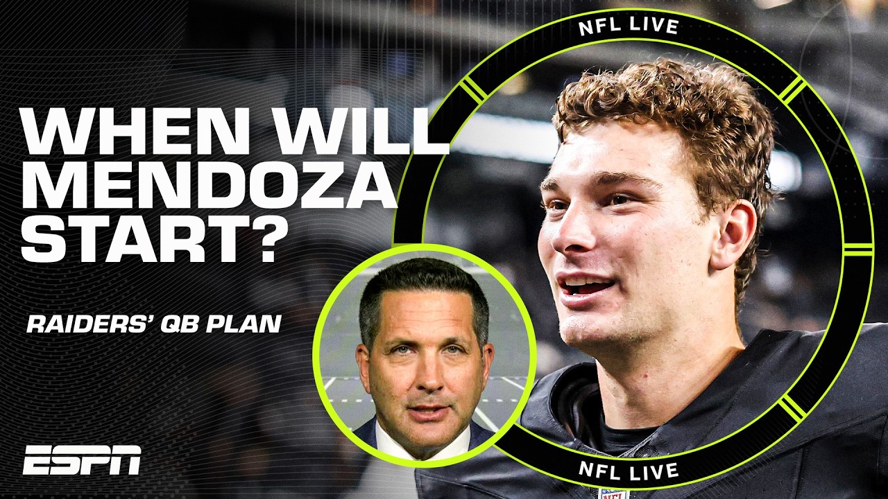 Could Fernando Mendoza start for the Raiders in Week 1? 👀 + Latest injury updates | NFL Live thumbnail