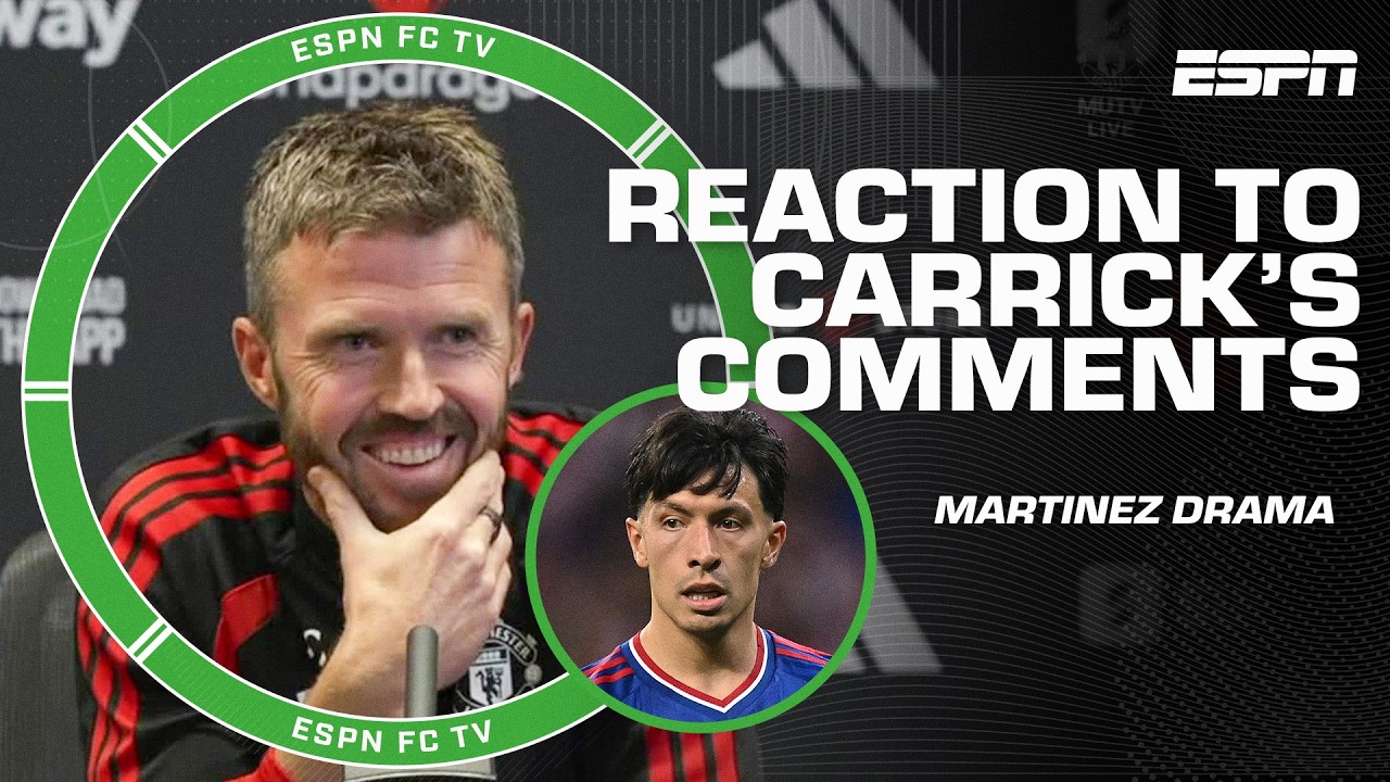 Michael Carrick denies any problems at Man United after Lisandro Martinez's comments | ESPN FC thumbnail