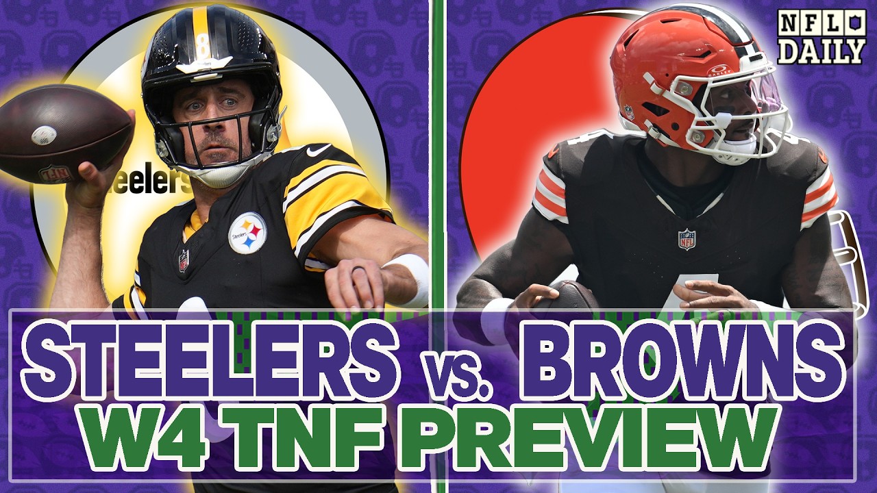 Steelers vs Browns Week 4 Preview TNF | NFL Daily thumbnail