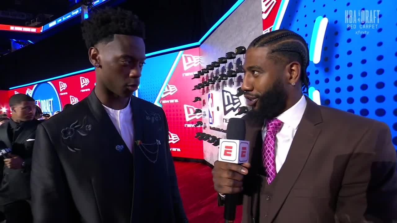 AJ Dybantsa and Darryn Peterson preview the draft from the red carpet | NBA on ESPN thumbnail