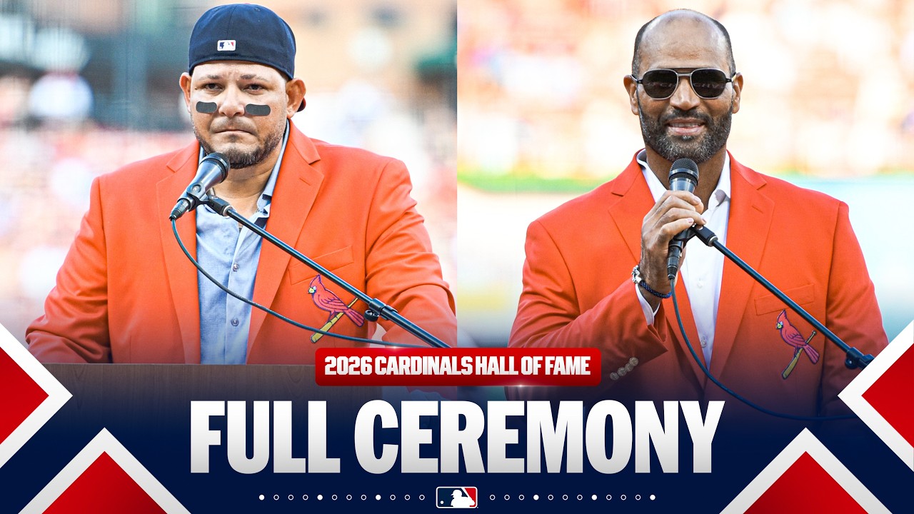 Albert Pujols, Yadier Molina among greats inducted to Cardinals Hall of Fame in 2026 | FULL CEREMONY thumbnail