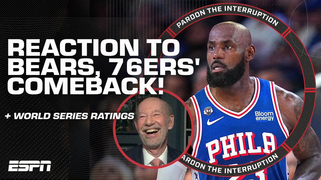 REACTION to Bears' TNF win, LeBron's MASSIVE COMEBACK in home debut + MLB World Series preview | PTI thumbnail