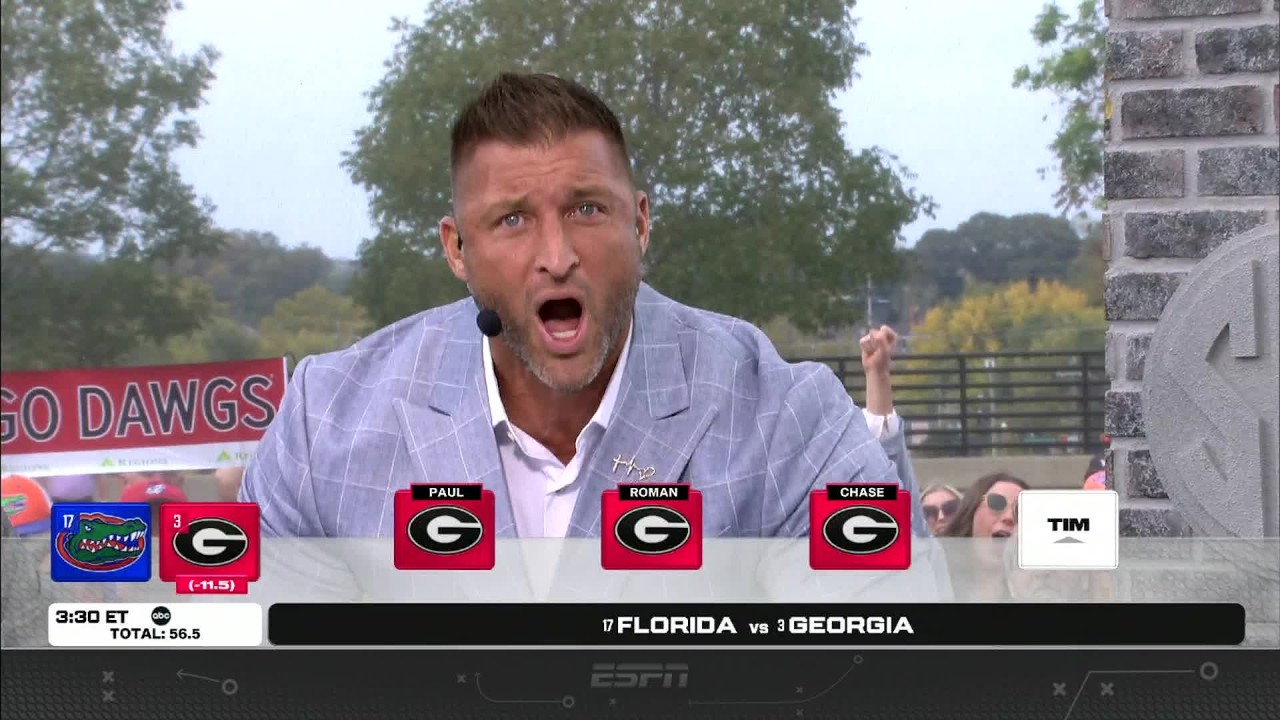 🚨 Week 9 SEC college football picks 🚨 Tim Tebow BRINGS THE ENERGY for Florida 🐊 | SEC Nation thumbnail