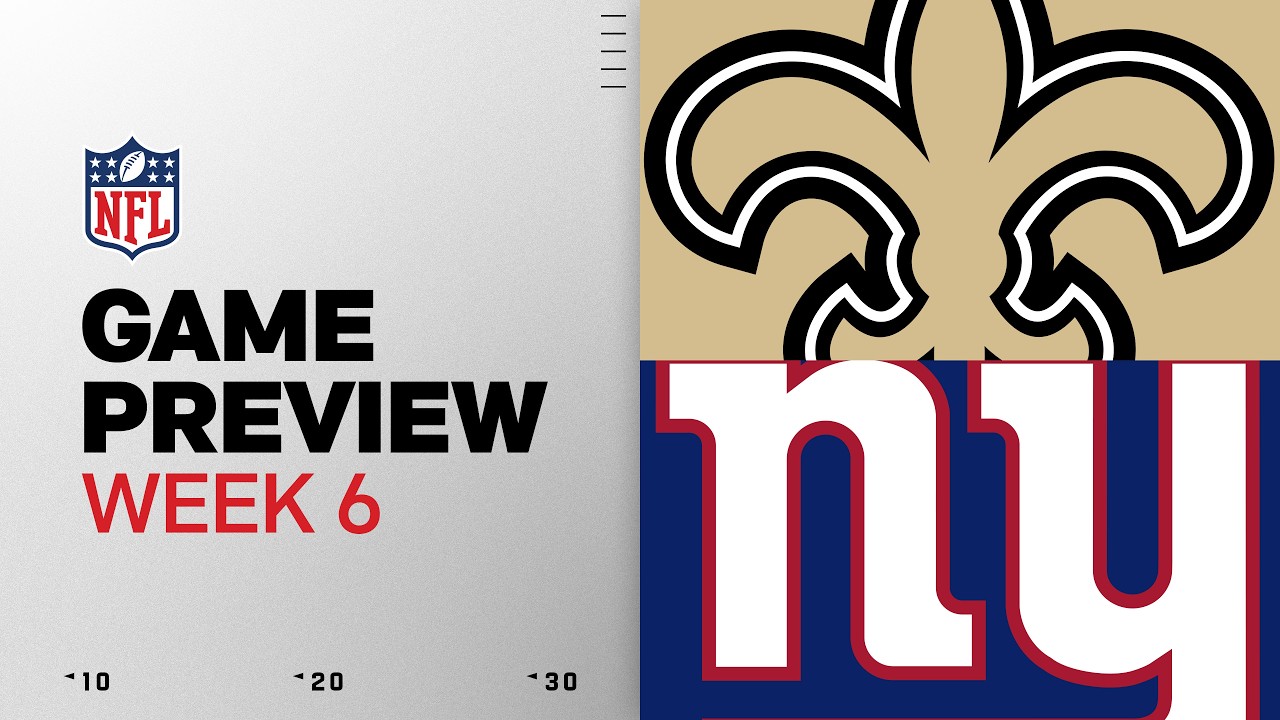 New Orleans Saints vs New York Giants | 2026 Week 6 Game Preview thumbnail