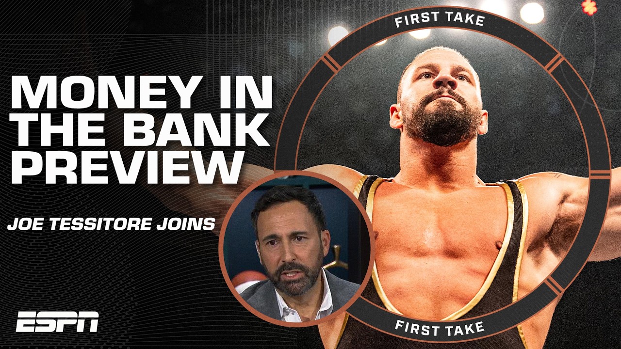 Bron Breakker is an ‘UNPREDICTABLE BADASS!’ 🔥 Joe Tessitore previews Money in the Bank | First Take thumbnail