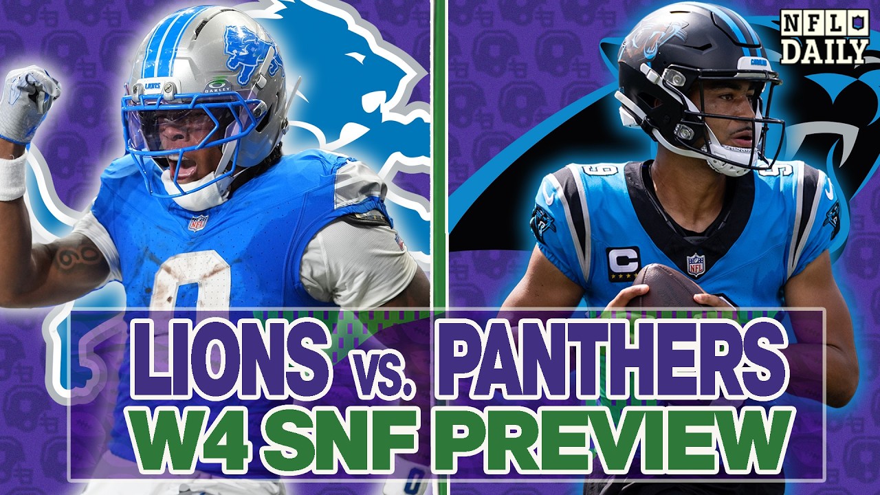 Lions vs Panthers Week 4 Preview | NFL Daily thumbnail