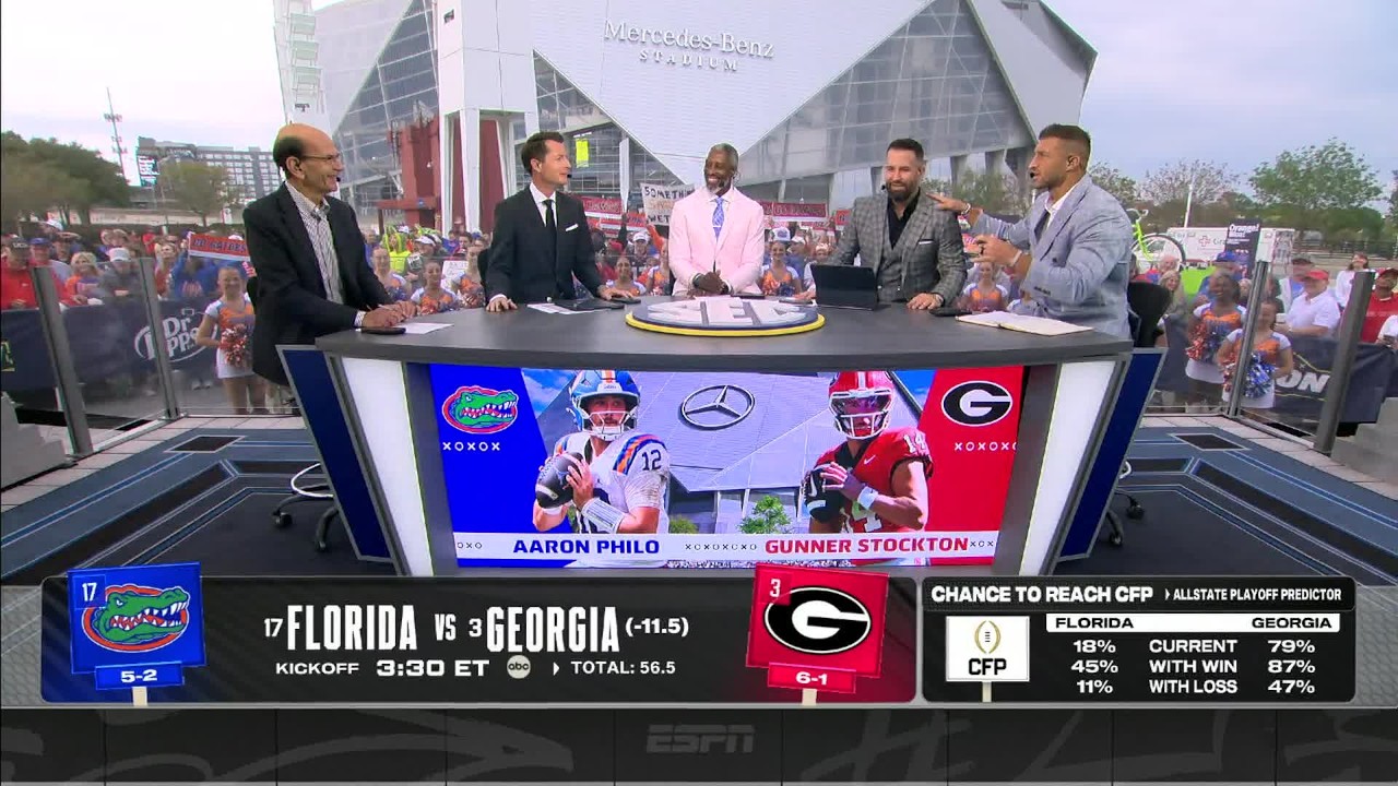FLORIDA-GEORGIA RIVALRY 😤 Tim Tebow's passionate analysis + Florida's CFP on the line?! | SEC Nation thumbnail