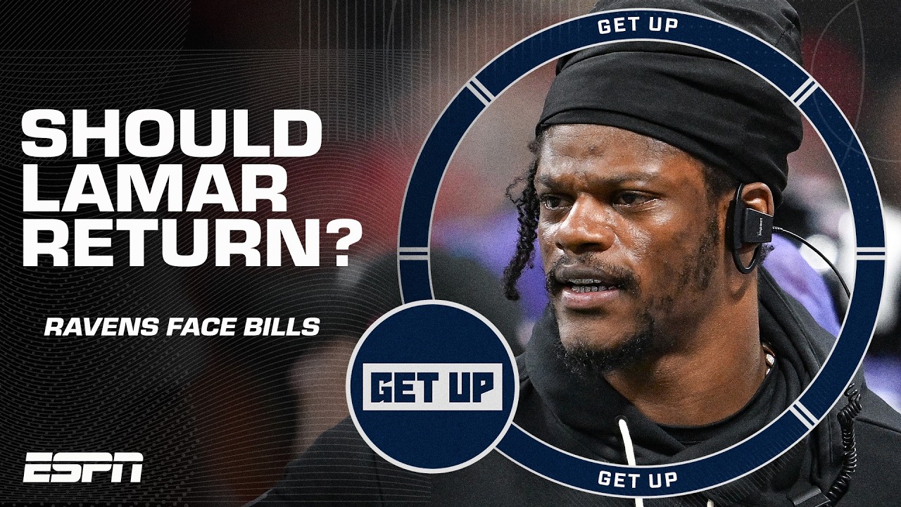 RETURN OR WAIT? đ¤ Should Lamar Jackson come back for the Ravens' matchup vs. the Bills?! | Get Up thumbnail