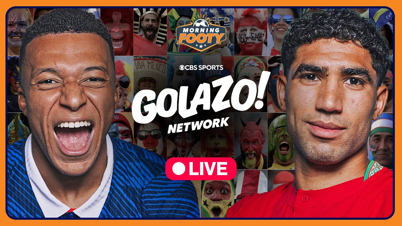 Morning Footy LIVE: France vs. Morocco PREVIEW + World Cup News, Analysis & Debate thumbnail