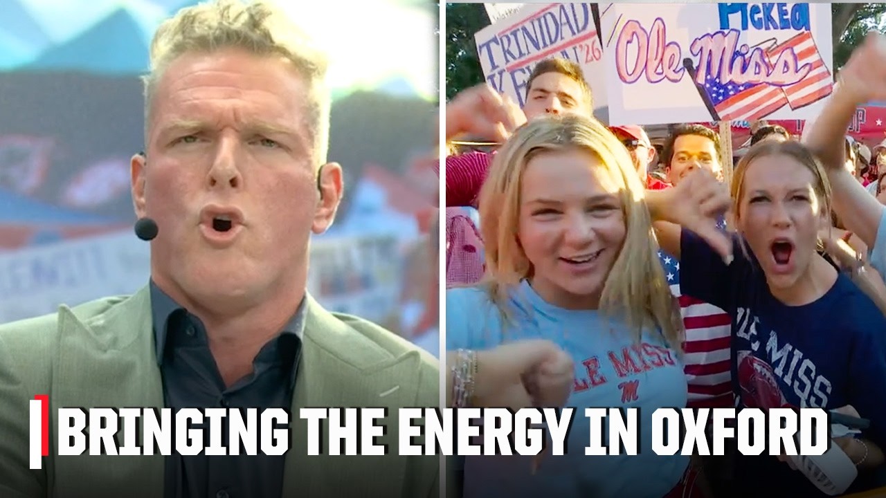 Pat McAfee and the crowd BRING THE ENERGY in Oxford, Mississippi ๐ | College GameDay thumbnail