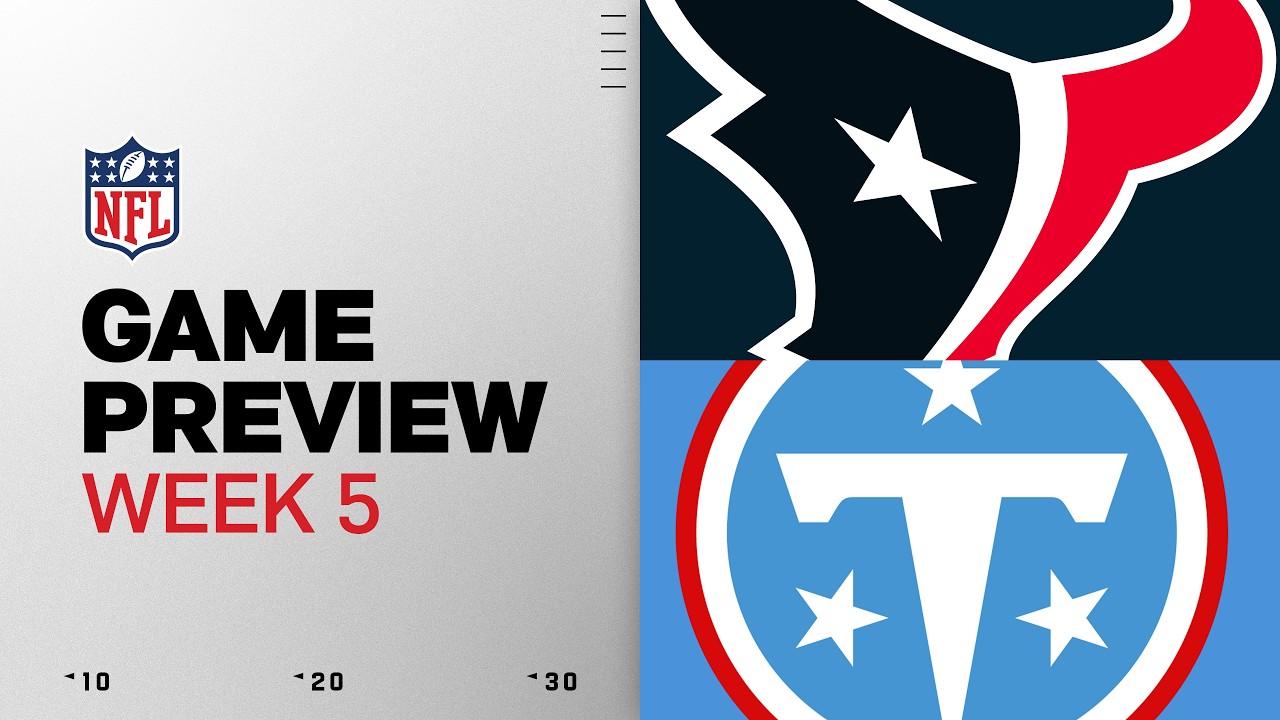 Houston Texans vs Tennessee Titans | 2026 Week 5 Game Preview thumbnail